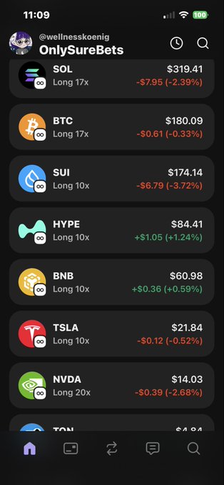 The image shows a phone screen displaying various cryptocurrency trading apps, including Bitcoin, Ethereum, and others. The app names are written in white text against black backgrounds. The main focus of the image is the Bitcoin app with its name prominently displayed at the top.