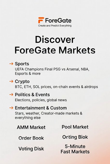 The image features a poster for Foregate Markets, which displays information about various sports events such as the UEFA Champions League, NBA, and more. The poster also includes details about cryptocurrency markets, pool market, and other financial news.