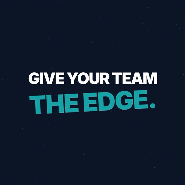 Bold white and teal text on a dark navy background reads "GIVE YOUR TEAM THE EDGE.," visually reinforcing the post's message about connecting Bitcoin-focused employers with top-tier, conviction-driven talent to gain a competitive advantage.
