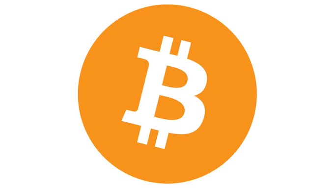 Classic Bitcoin (BTC) logo - an orange circle containing the white stylized 'B' with two vertical lines through it.