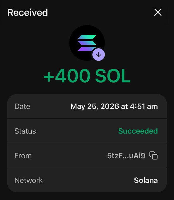 The image shows a screenshot of an app called "SOLADES" that allows users to send messages through text or images, with a message from the user named "CivilianWeb3". The message reads, "DROP UR $SOL ADRESSES FAST FIRST 300 ARE ELIGIBLE MUST FOLLOW WITH NOTIS ON (SHOW PROOF) Join telegram t.me/civilianweb3". This message is related to the post about receiving a payment for a service or product on social media, as it suggests that the user has received money from someone named "CivilianWeb3" and wants to share this information with others.