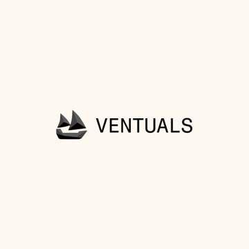 The image shows a logo for a company named Ventualitys featuring an illustration of a sailboat against a light beige background. The text "Ventualitys" is written in black below the sailboat icon, indicating that this is the name or identifier of the company. Below the text, there's another post stating: "LATEST: Ventuals is winding down its Hyperliquid perp markets after more than $650M in volume, with its OPENAI and ANTHROPIC markets halted." This information provides context to the logo and the content beneath it.