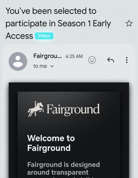 The image features a post for an online program named "Forte Protocol Testnet Season 1 Live" posted on social media or a website, with details about its funding, which has raised $910M. The post appears to be related to investing in this program and shares information about joining the "Forte/Fairground waitlist". The image also contains emojis, indicating the content might have been sent via an email or a messaging platform like WhatsApp.