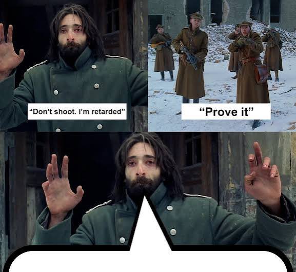 The meme uses a scene from "The Grand Budapest Hotel" where a character begs "Don't shoot. I'm retarded" and is challenged to "Prove it," humorously suggesting that crypto investors constantly rotate to worse-performing assets, proving their poor judgment. The accompanying post jokes that current Solana holders will be the next Ethereum holders, who will become Cardano holders, illustrating the cycle of investors chasing increasingly lagging tokens.