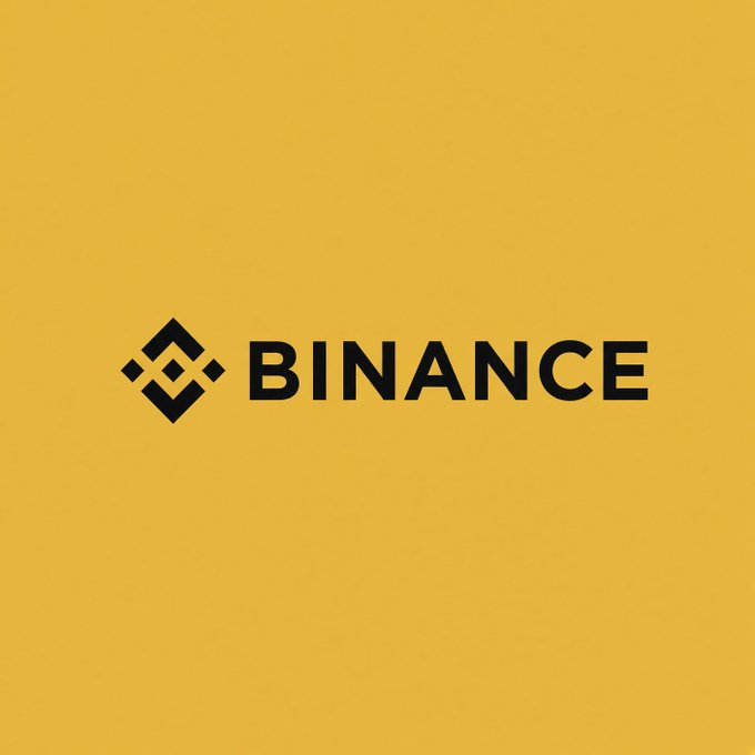 The image shows the Binance logo (a black geometric symbol next to the word "BINANCE") on a bright yellow background. This serves as the visual anchor for the news that Binance is listing Hyperliquid's HYPE token on its spot market, with HYPE/USDT, HYPE/USDC, and HYPE/TRY trading pairs opening Thursday.