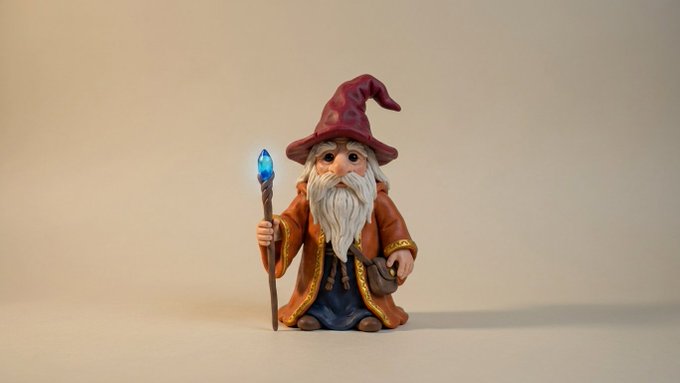 The image features a small figurine of a wizard with a long beard wearing an orange robe and holding a wand, sitting against a plain white background. The figurine appears to be made out of clay or another material, giving it a unique and detailed appearance. The post is titled "Wizards of Clay WL Allocation" and includes various descriptions such as " CryptoPunks", "Fwogs", "FROGE", "Nakamigos", "Pudgy Penguins", "Doodles", "Slonks", " Funkari", "Azuki", "NORMIES", "GOBLYNZ", "Del Mundos", and "npc Here's how it works". The post seems to be promoting a collection of figurines or toys, possibly related to the game "Minecraft" in some way.