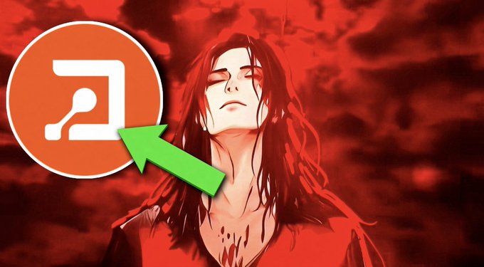 A red-tinted illustration of a long-haired figure against a cloudy red sky, with a music note app icon (Resemble AI) circled and a green arrow pointing toward it.