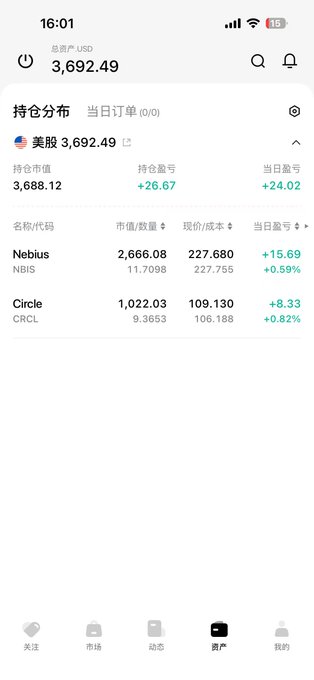 The image contains a screenshot of an app called "Nebius" which is designed for people to learn about Chinese investments. It appears that there are two sections displayed, with the one closest to us being titled "Leopold". The other section seems to be unrelated and has a different title - "旗帜鲜明的追高Nebius 目前只有两个仓位，一个是CRCL（CRCL，前身为Yandex部分业务。 NBIS（NBIS,前身为Yandex部分业务"), which is also a user-generated content on the image.