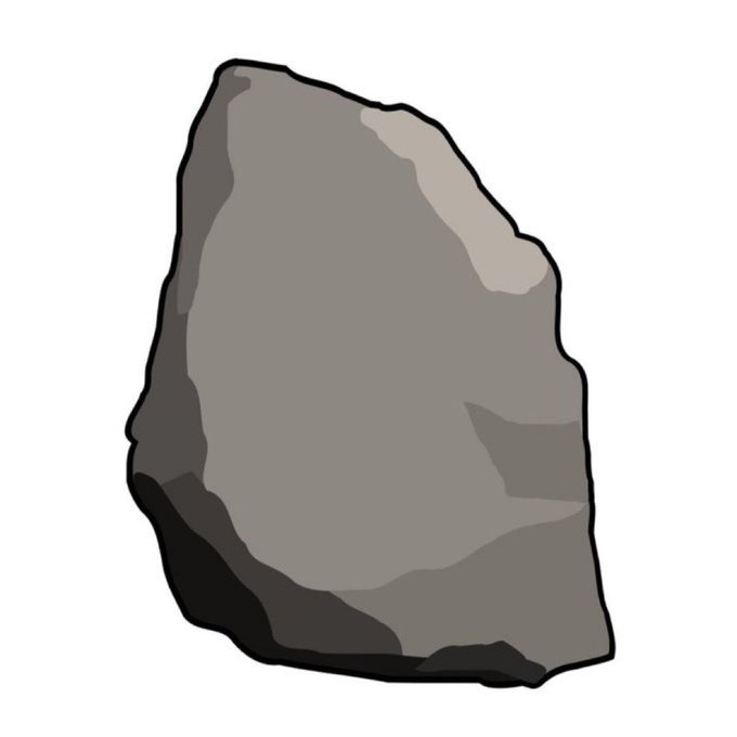 A digital illustration of a simple gray rock. The image humorously represents the outlandish prices people paid during the previous bull market cycle, suggesting similarly irrational "rock" purchases may soon return.