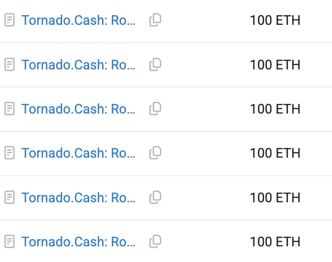 The image shows a long list of cryptocurrency prices from five different cryptocurrency exchanges, including Tornado Cash and Ripple. The text provides information about the current price for each exchange, with each price separated by 100ths. A number of times are also listed, including five exchanges, and one of these exchanges is named Raydium. It seems that there might have been a data breach or theft attempt on this exchange.