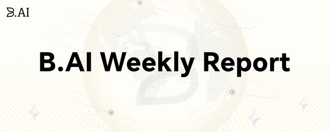 The image features a poster with white text that reads "B.A.I Weekly Report" against a brown background, accompanied by an illustration of a globe. The poster appears to be related to AI or web3 technology, as indicated by the phrase "Agentic Economy". The focus on this topic suggests that the report might discuss recent developments in AI and its impact on various aspects of society, such as economy, business, and daily life.