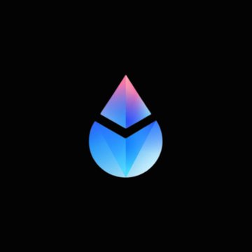 The blue and pink Sui cryptocurrency logo displayed on a black background.