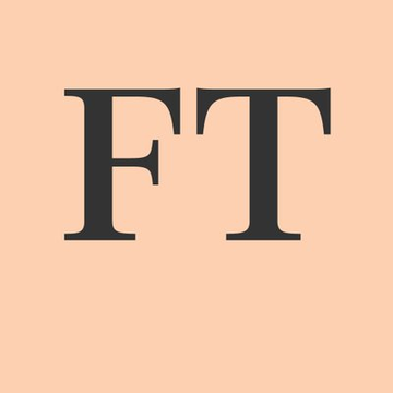 The image shows the letters "FT" in a serif font on a peach/salmon background, representing the Financial Times logo. This relates to the post, which references comments made by Ondo to the Financial Times (@FT) about their expanding tokenized asset ecosystem.