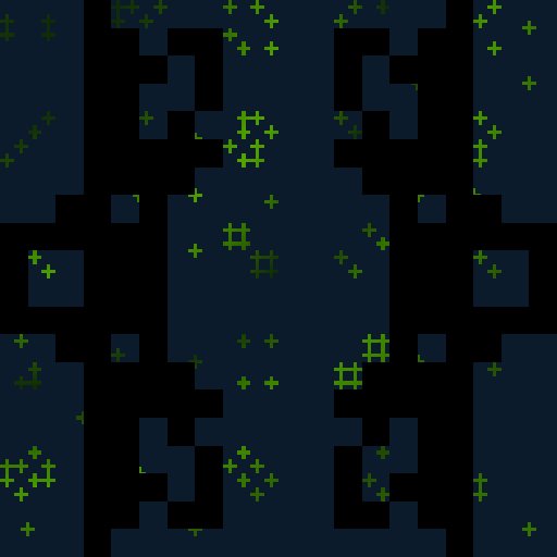 The image features a digital art piece with an abstract design of two black silhouettes facing each other, surrounded by green squares that appear to be glowing or illuminated. The background color is dark blue, which contrasts with the white text present on the image. The caption reads "H - Heraldia Buy your Heraldia: opensea.io/collection/her ... animation-stud". This suggests that the art piece might be a digital illustration of an animated scene from a video game or movie featuring the character Heraldia, and it is available for purchase at Heraldia.art.
