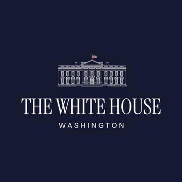 The image displays a stylized white illustration of the White House on a dark navy blue background, with the text "THE WHITE HOUSE" and "WASHINGTON" beneath it. This official branding relates to the post, which reports that the White House will host crypto and prediction market executives next Wednesday, ahead of a CFTC advisory committee meeting.