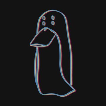 This image shows a cartoon penguin with a glitch effect, representing the user's desire for a "normal life" away from the crypto community's attention. The post lists the names kimchi, zach