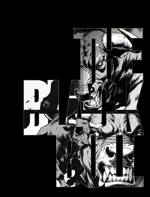 A high-contrast black and white comic-style illustration featuring snarling, monstrous faces layered behind large block letters spelling "DEATH BATH," conveying dark intensity and aggression that matches the ominous tone of the "$ANSEM" post about "the calm before the storm."