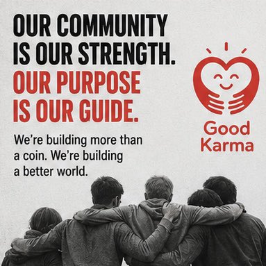 The image features a group of four people, with one person at the center hugging another person who has their arms around them. The background of the image is white, which makes the colors of the people stand out more prominently. The text on the poster reads "Our community is our strength. Our purpose is our guide." This message emphasizes the importance of unity and support within a community.