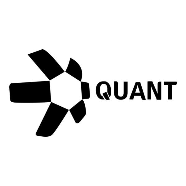 The Quant logo, featuring a black stylized geometric design resembling a propeller or flower alongside the word 'QUANT'.