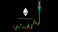 A candlestick chart shows Ethereum ($ETH) breaking out sharply upward on the right side after years of sideways compression, paired with the Ethereum logo and wordmark. The post highlights this breakout as a missed opportunity for those who ignored $ETH during its long accumulation phase.