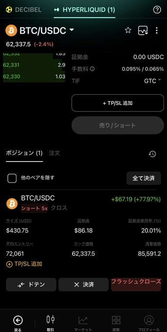 The image shows a smartphone screen displaying an application called Tria, which is being used for trading. The app has multiple options available, including purchasing or selling coins, accumulating points, and targeting swings to accumulate more money over time. The user is currently aiming for swings as their primary strategy. In the background, there are statistics about cryptocurrency prices and fluctuations in value, indicating that the trader is actively engaged with Tria and keeping an eye on market trends. This post focuses on sharing information about the application being used for trading purposes.
