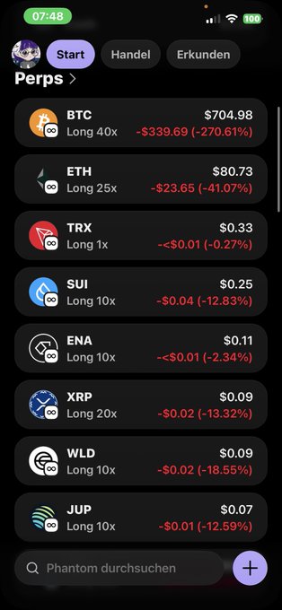 The image features a phone screen displaying a long list of cryptocurrency exchange rates and symbols, with various colors including red for decreased values, green for increased values, and black for unknown symbols or new coin creations. The text suggests that the user should be cautious due to changes in the market conditions and the ongoing virtual world of Bitcoin trading.