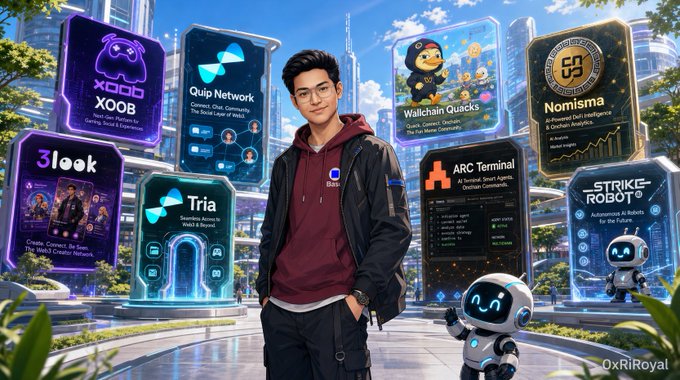 The image features a man standing next to a robot, both of them wearing glasses. The background shows various signs of wear and tear, including graffiti and dirt. There are also several other people present in the scene, some of whom appear to be robots as well. The overall atmosphere suggests that this could be an urban setting or a public space where people interact with each other and their surroundings.