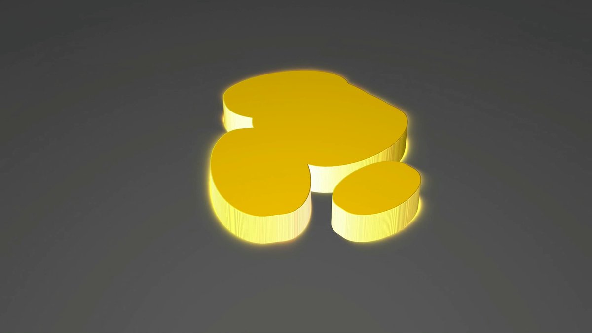 The image features a 3D rendering of a yellow object that appears to be a coin or token. The object has a unique shape resembling a globe with a small triangle at its center. The background of the image is black, which contrasts with the vibrant yellow color of the object and makes it stand out prominently. The text "What happens when enterprises stop renting blockchain infrastructure and start owning it?" is written in white below the object, indicating that this image might be related to a discussion or analysis on the topic of blockchain technology and its impact on businesses.
