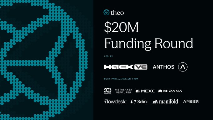 The image shows a logo with a blue circle and black dots below it. The text "There has been no communication regarding the removal of @Theo network points tab / points program, while they still have an active Pendle pool." appears on this bottom portion of the image. Below that, there is another part where a series of social media platforms are listed with their respective counts (1:86, 1:86, 0), and the phrase "Discord community (general/ticket) is gone too. If users have any issues, they are told to DM on X lol Do you see the pattern?" follows this portion of the image, providing information about the disappearing social media platforms in the post.
