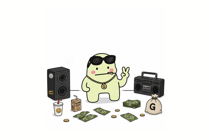 The image depicts a cartoon of a green monster surrounded by various objects like a black speaker, a bag full of money, a cup filled with juice, a music player, sunglasses, a cigarette lighter, a small radio, and possibly some other miscellaneous items. The little creature is waving at the camera in a playful manner, seemingly enjoying itself amidst these items.

The post suggests that the monster is "taking over" the world by getting 150 ETH from its human counterparts who refuse to shut it up. The phrase "let the little creatures get 150 ETH volume and now they won't shut up" appears to be referring to the monster gaining control of a certain aspect of life or situation in the image, likely related to the objects surrounding it.