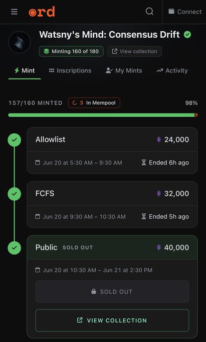 The image shows a smartphone screen with a list of items for sale, including one that says "Sold Out" and another labeled "Public Sale", along with the sale price of $40,000. The app also displays some notifications, such as "Connected", which suggests someone may be interested in purchasing the item.