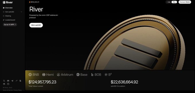 The image displays a webpage titled "RIVER" of an online marketplace, possibly for investing or selling coins. The caption reads "@RiverdotInc", which is likely a business name or a URL associated with the platform. The website appears to focus on selling financial products without providing too much information about their offerings. The primary goal seems to be promoting these products and making them accessible through an online marketplace rather than focusing on educating users about the underlying cryptocurrencies being sold.