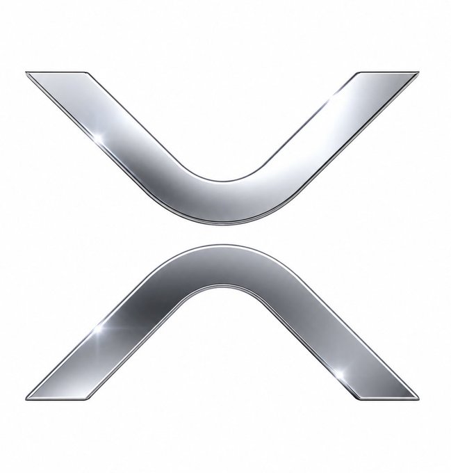 A silver metallic logo consisting of two curved, chevron-like shapes arranged vertically, one inverted above the other, against a white background.