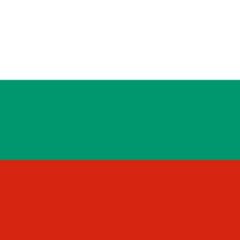 The image displays the flag of Bulgaria, featuring three horizontal bands of white, green, and red from top to bottom, which corresponds to the post about Bulgaria's Postbank adopting Bitcoin and cryptocurrency services.