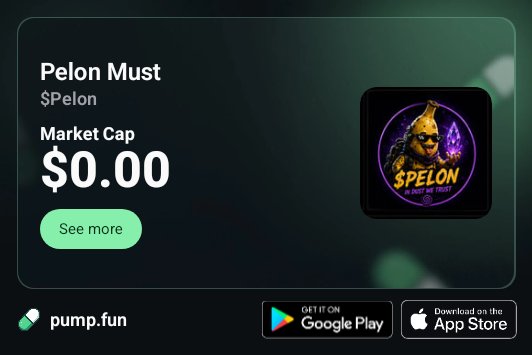 A Pump.fun meme coin listing page shows a token named 'Pelon Must' ($Pelon) with a market cap of $0.00, featuring a Pepe-style character logo that says '$PELON Elon Musk Token'.