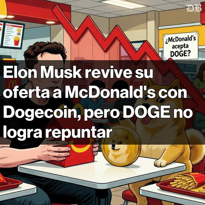 The image features an advertisement for a McDonald's Happy Meal with a dog character. The text in the image includes a description of the Happy Meal, stating that it was created by the artist Donald Trump. The post also mentions that the Happy Meal is now available on Instagram and has been reposted multiple times.
