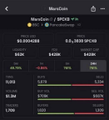 A mobile screenshot shows the MarsCoin ($MARS) token page on DexScreener, displaying a market cap of $436,186 with a 10.5-hour price chart marked "BONDING" at 99.86%, supporting the post's claim of an early call near a $413K market cap before the token's ATH run.