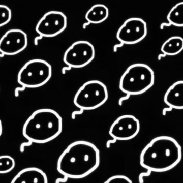 The image features a black background with white circles, each containing a face drawn using simple lines and dots. The faces are outlined in white, giving them a cartoon-like appearance. There are at least 15 faces in total, arranged in various positions across the frame. Some of these faces appear to be overlapping or partially hidden by others, creating an interesting visual effect. The image also contains text that reads "TROLL is goated the @PumpfunEco wallet did these three. I like $Magpie". This text seems to be a part of the overall design and theme of the image, adding context and depth to the scene.