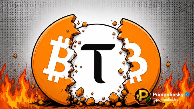 The image features a large graphic with an orange Bitcoin symbol surrounded by flames and text. Below the image, there are social media details for the post. The image includes text that says "Call me delusional. Call me crazy. Call me whatever you want." It also mentions "TAO will hit $100,000. It'S the Bitcoin of AI.", which refers to a specific Bitcoin project. Finally, the message ends with "Bookmark this post.", indicating that it is something one should bookmark for easy access and reference later.
