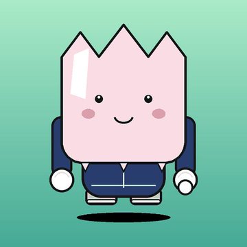 A cute cartoon character with a pink ice cream cone-shaped head and a blue hooded jacket floats against a teal gradient background, representing the Frosties NFT collection featured in the giveaway.