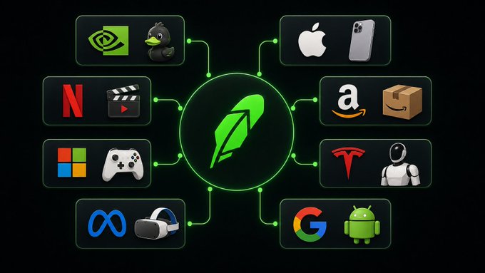 The image shows a central Surfer SEO logo connected to various tech and brand icons including NVIDIA, Linux, Apple, iPhone, Netflix, YouTube, Microsoft, Xbox, Tesla, Optimus robot, Meta, Amazon, Google, Android, and VR headsets, symbolizing its integration with major platforms.

The image relates to the post by visually representing the concept of "keeping up with the flow" through a hub of interconnected, fast-moving digital platforms—mirroring how the author compares the rapid pace of meme coin trading to the intense, skill-based challenge of climbing ranks in League of Legends solo queue against younger opponents.