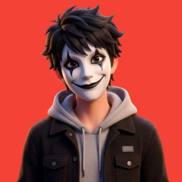 The image features a cartoon-like depiction of a person wearing a hoodie with a hoodie zipper down the front. The individual has black hair styled in a spiky manner, giving them a unique appearance. They are standing against a red background, which contrasts with their outfit and adds visual interest to the scene.