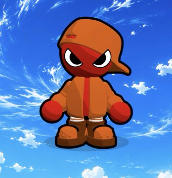 A cartoon character wearing a brown hoodie and red boxing gloves stands determined against a cloudy blue sky, reflecting the post's excited anticipation after pulling NFTs from @TheGodPull, @betty_nft, and @psych_nft with the caption "Vibe."