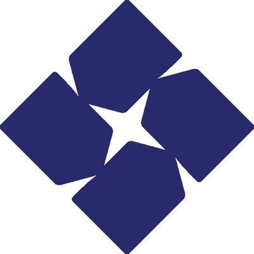 A dark navy blue logo featuring four rotated squares arranged in a diamond pattern around a white five-pointed star, associated with StarkWare's announcement of open-sourcing the formal verification of STRK20, a privacy pool secured by 230+ machine-checked theorems.