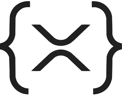 A black-and-white icon depicting two curly braces with an "X" shape between them, commonly used to symbolize code, development, or technical/structural concepts—aligning with the post's theme of an XRP Ledger validator discussing technical safeguards for the network's reserve requirements.