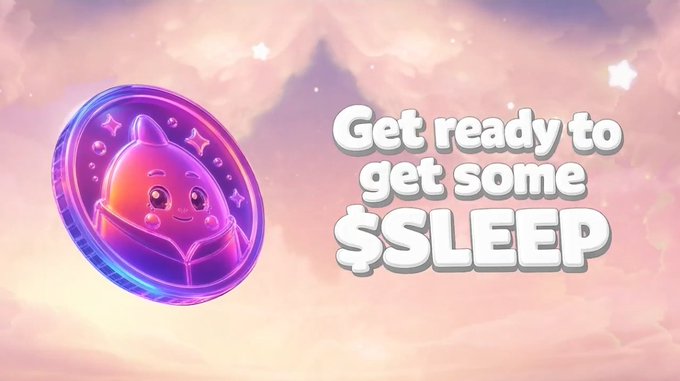 The image features a coin with a cute cartoon character, possibly a little girl or a boy, sitting on top of it. The text "Get ready to get some sleep" is written below the coin, suggesting that the coin might be used as a reward for achieving a certain goal or completing a task in order to earn points towards getting some sleep.