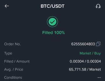 The image shows a screen displaying information about an ATM or automated transfer system. On the screen, there are details about a transaction for a particular account which has been filled by 100%. The image also includes some text related to the topic of Cryptocurrency such as Market / Buy, Fee / Price, and Order Type. The post in question explains that the system outperformed 50% of creators in making automated transfers and indicates it is an "ATM for your information".
