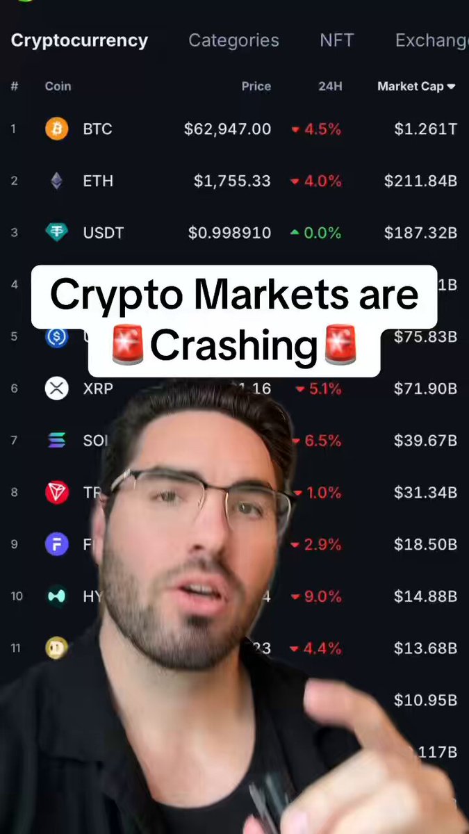 The image features a man wearing glasses giving a speech or making a gesture, with a caption that reads "The Clarity Act is a Trojan Horse. The longer it takes, the more amendments Big Banks win. Crypto is dead. tokenization is the future". This caption suggests that the man is discussing the implications of the recent passing of the Clarity Act and how it might affect the cryptocurrency market.