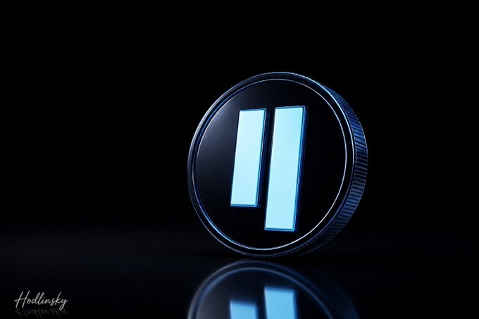 The image features a blue coin with two vertical lines, which are the letters "QUBIC" written on it. The coin is placed against a black background, making it stand out prominently. Below the coin, there's text that reads "I want to know this from you... What will be the biggest driver for QUBIC in the coming months? AI-powered computation Feeless smart contracts Decentralized mining + rewards All of the above Drop your vote". The image seems to be related to a post on social media, as it is accompanied by a caption that provides information about the coin and its potential impact.