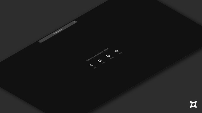 A dark-themed website mockup in tilted perspective showing 'Today's top categories' with zero counts for Pop, News, and Sport categories.